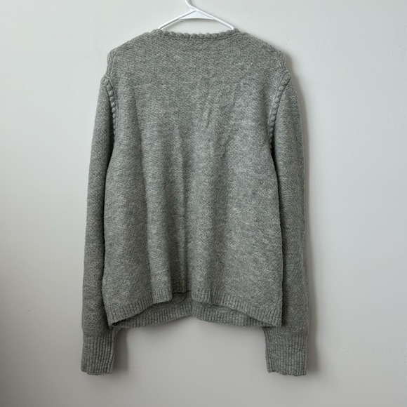 J.Crew Odette Sweater Lady Merino Wool Alpaca Blend Jacket in Grey Size: XL - Picture 7 of 7